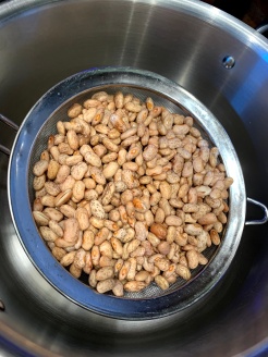 Soaked pintos ready to do their bean magic.
